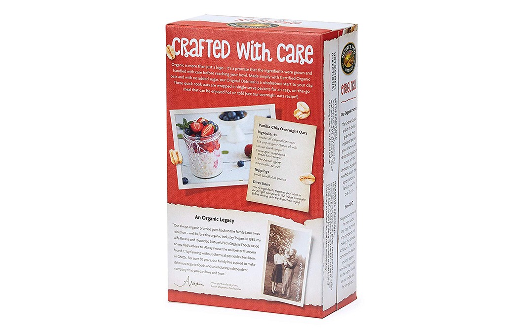 Nature's Path Organic Orginal Instant Oatmeal   Box  400 grams